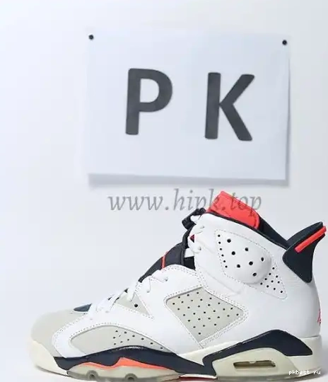GOD Black READY 6 RETAIL Retro Jordan TO Red MATERIALS PK SHIP 0506
